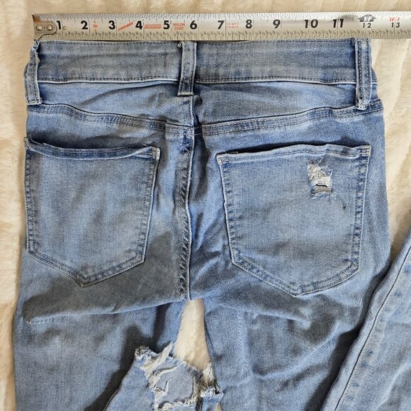 SO Size 1 / 25 W Low Rise Ankle Jegging Women's Blue Jeans - Picture 9 of 10